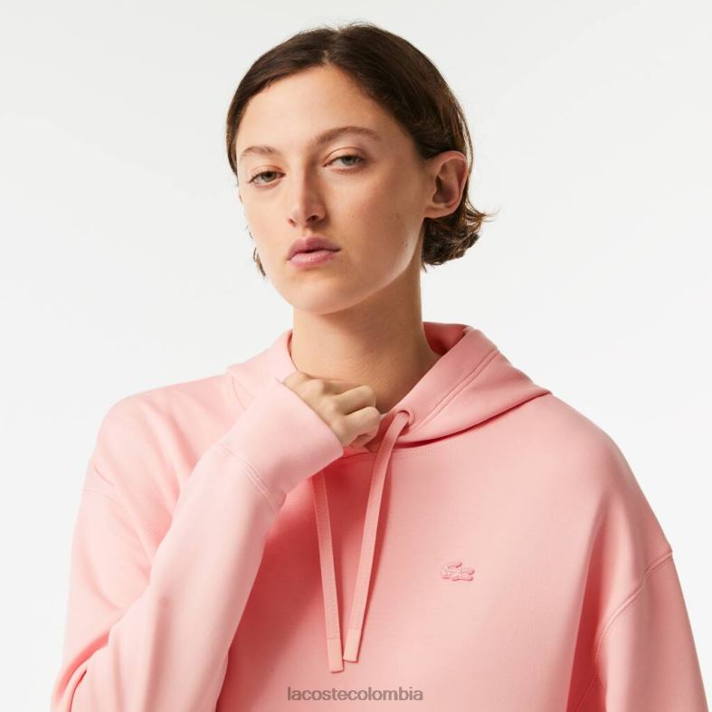 sudadera con capucha rosa Lacoste ropa mujer 80XZX2416