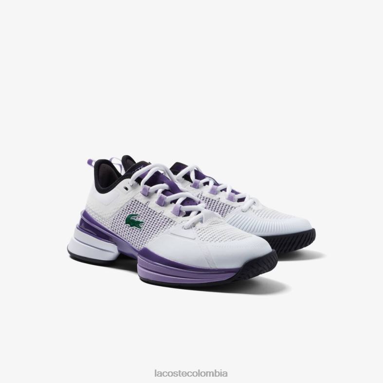 tenis ag-lt21 ultra textil blanco y morado Lacoste zapatos mujer 80XZX2756