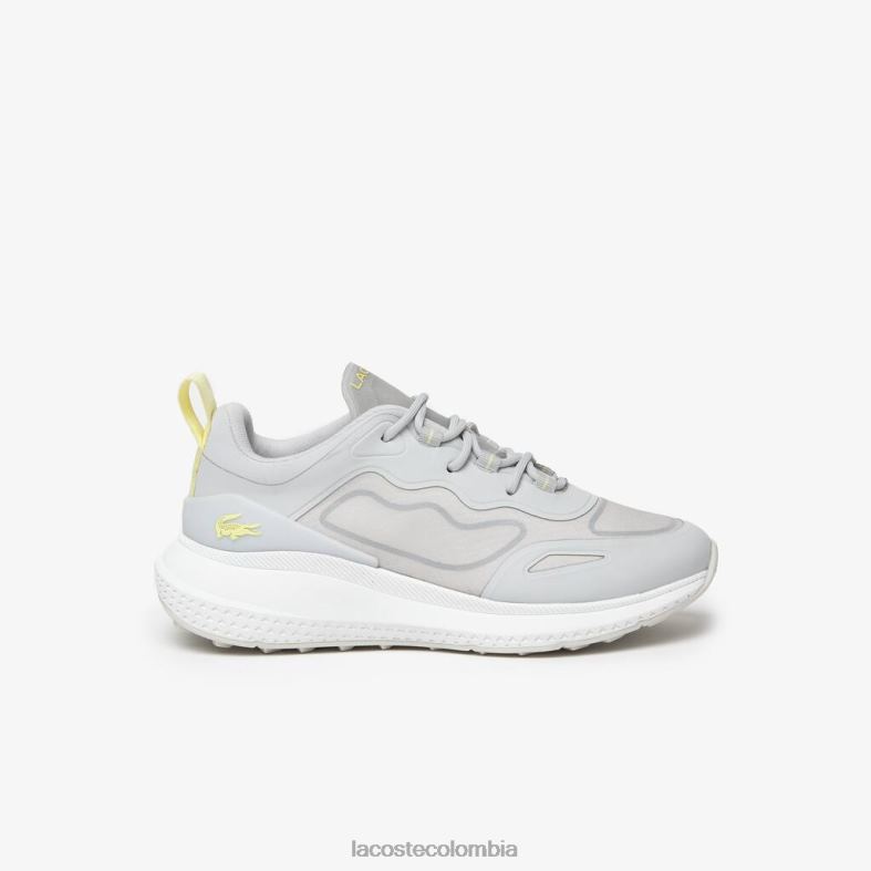 zapatillas active 4851 de tela gris blanco Lacoste zapatos mujer 80XZX2725
