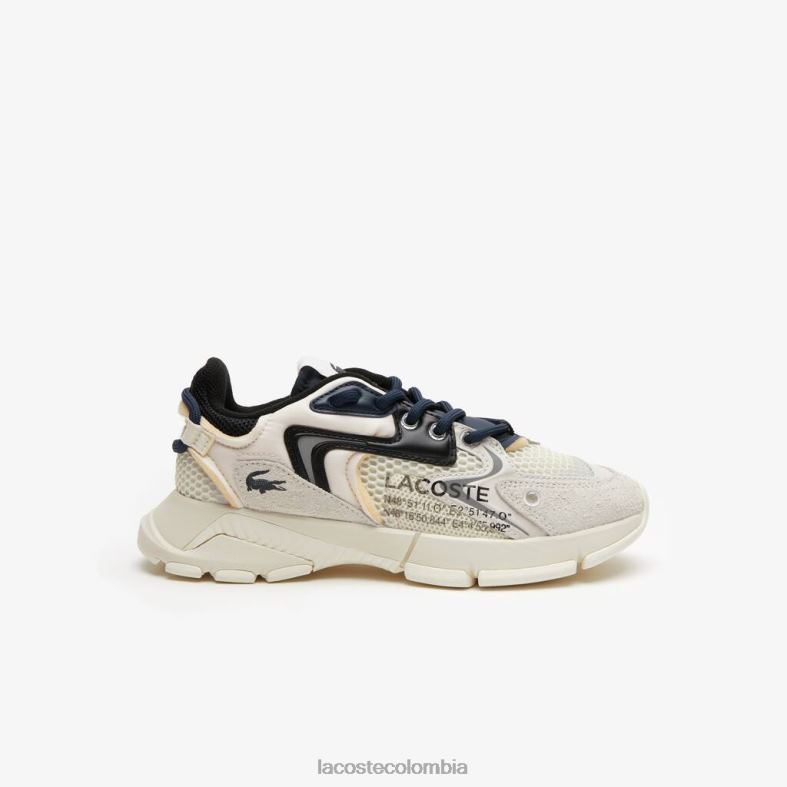 zapatillas l003 neo textiles blanco negro Lacoste zapatos mujer 80XZX2678