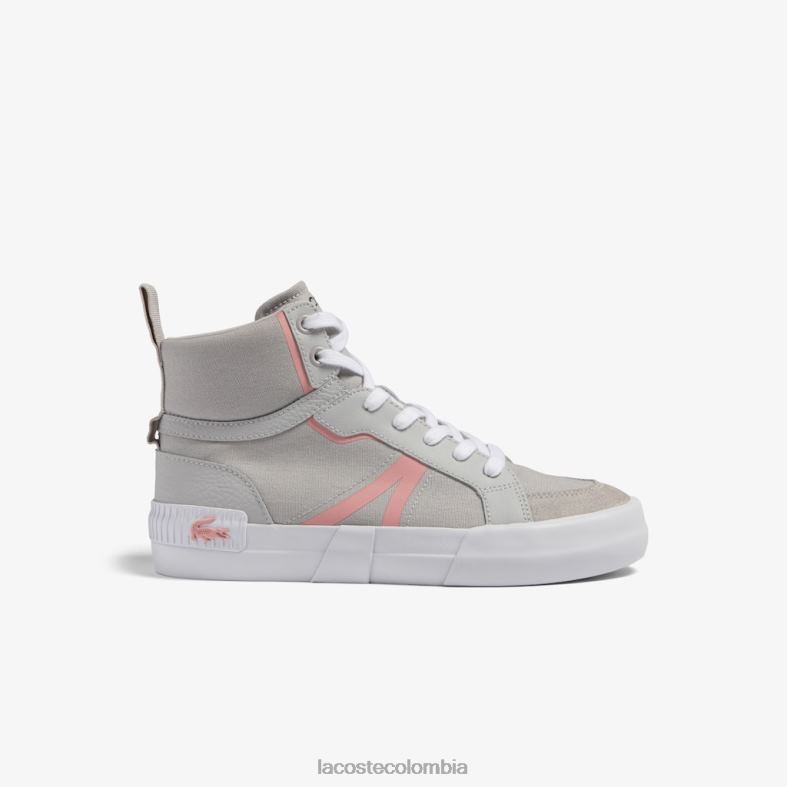 zapatillas l004 de media tela gris Lacoste zapatos mujer 80XZX2687