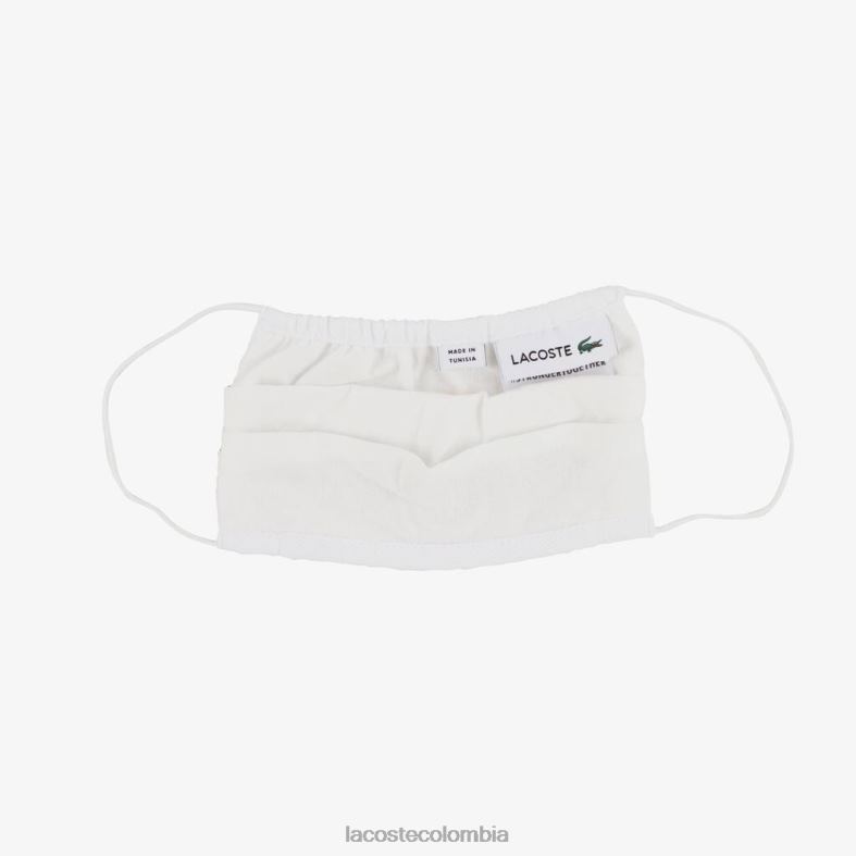 pack de 3 mascarillas de protección facial de algodón azul marino/rojo/blanco Lacoste accesorios niños 80XZX3280