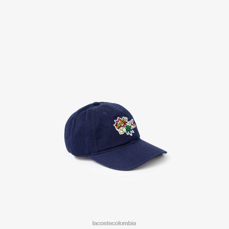 gorra con insignia con efecto cómico Azul marino Lacoste accesorios niños 80XZX3272