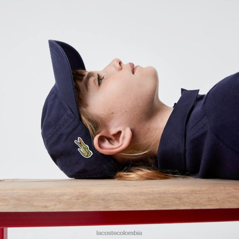 gorra de gabardina sólida Azul marino Lacoste accesorios niños 80XZX2278