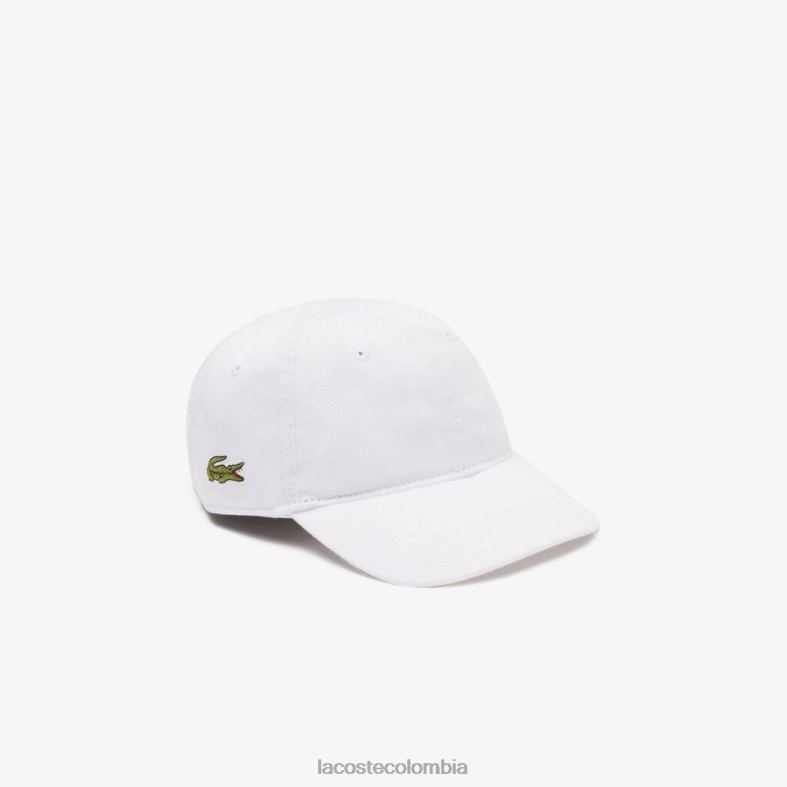 gorra de gabardina sólida blanco Lacoste accesorios niños 80XZX2277