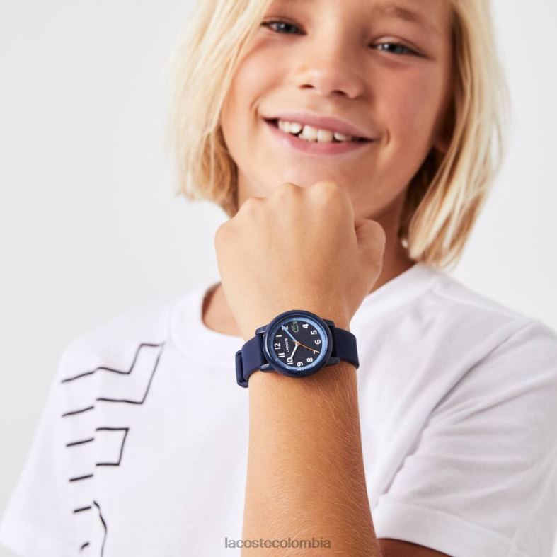 12.12 Reloj 3 agujas con correa de silicona. azul Lacoste accesorios niños 80XZX3300