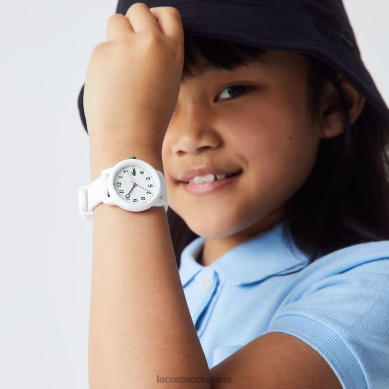 Reloj 12.12 con correa de silicona blanca. blanco Lacoste accesorios niños 80XZX3299