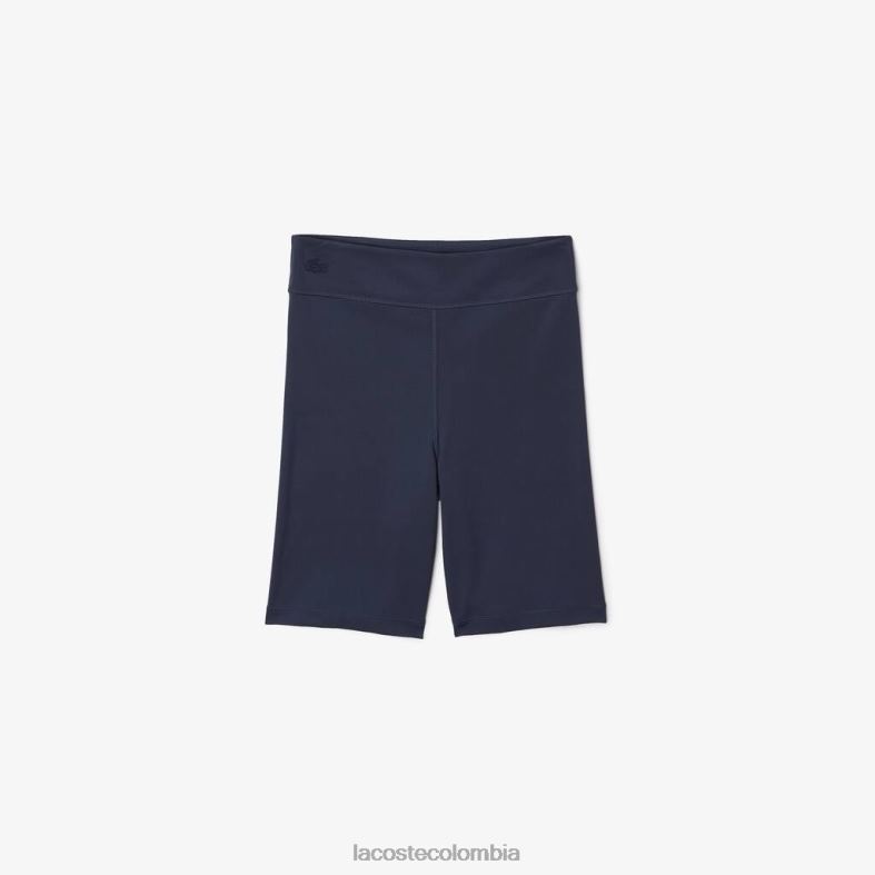 pantalones cortos de ciclismo de fibra reciclada azul Lacoste ropa niños 80XZX3086
