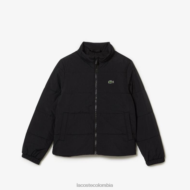 chaqueta hinchada negro Lacoste ropa niños 80XZX3238