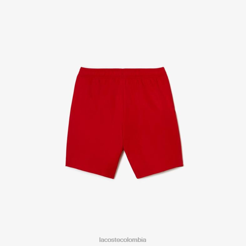 pantalones cortos deportivos de diamantes rojo Lacoste ropa niños 80XZX3073