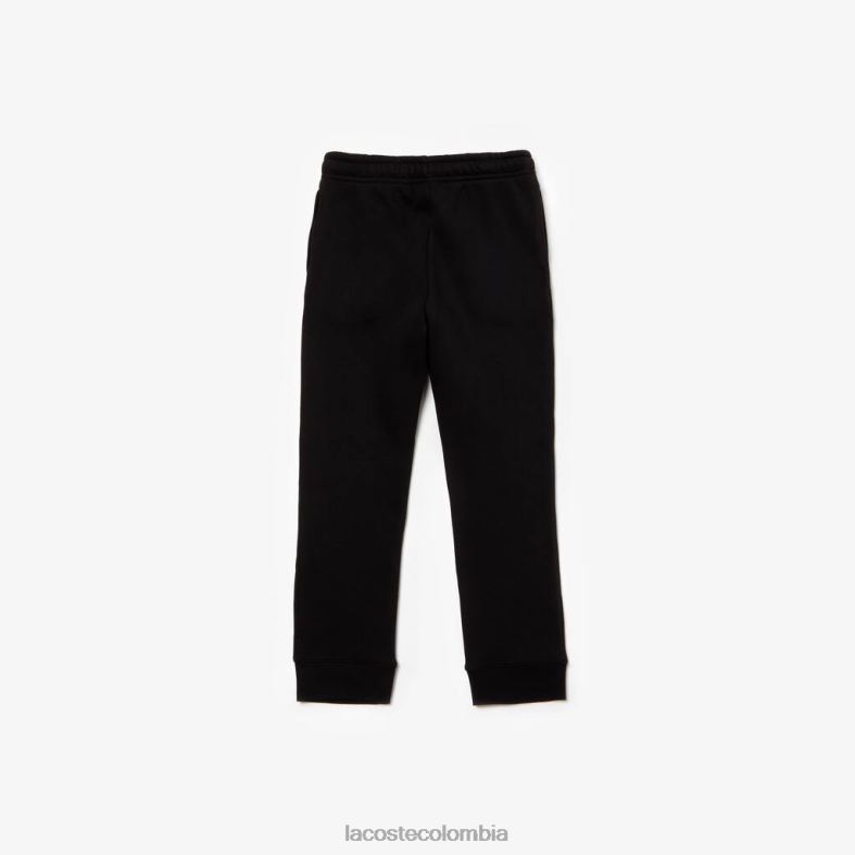 pantalones deportivos de lana negro Lacoste ropa niños 80XZX3216