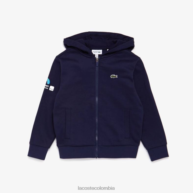 sudadera abierta con capucha miami Azul marino Lacoste ropa niños 80XZX3257