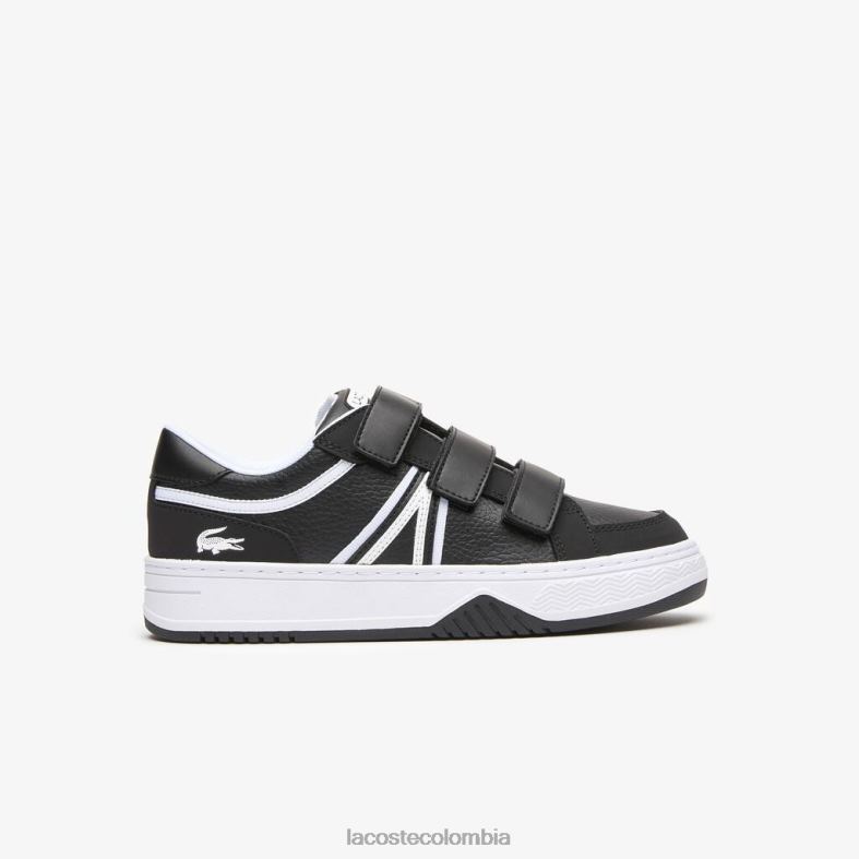 zapatillas sinteticas l001 blanco negro Lacoste zapatos niños 80XZX3324