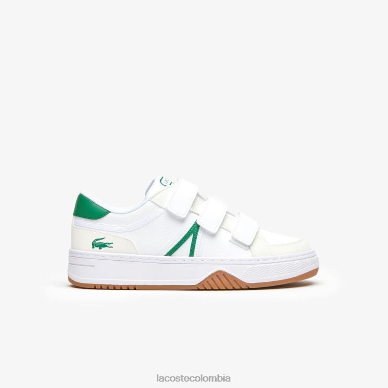 zapatillas sinteticas l001 blanco verde Lacoste zapatos niños 80XZX3325