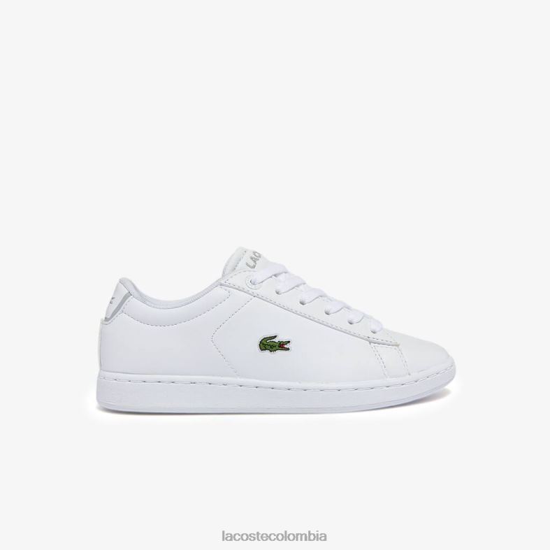 zapatillas carnaby evo bl sintéticas blanco Lacoste zapatos niños 80XZX3226