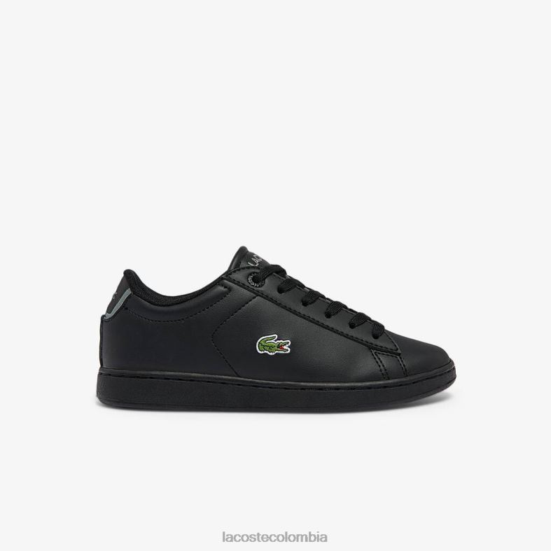zapatillas carnaby evo bl sintéticas negro Lacoste zapatos niños 80XZX3227