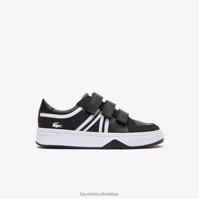 zapatillas sinteticas l001 blanco negro Lacoste zapatos niños 80XZX3259