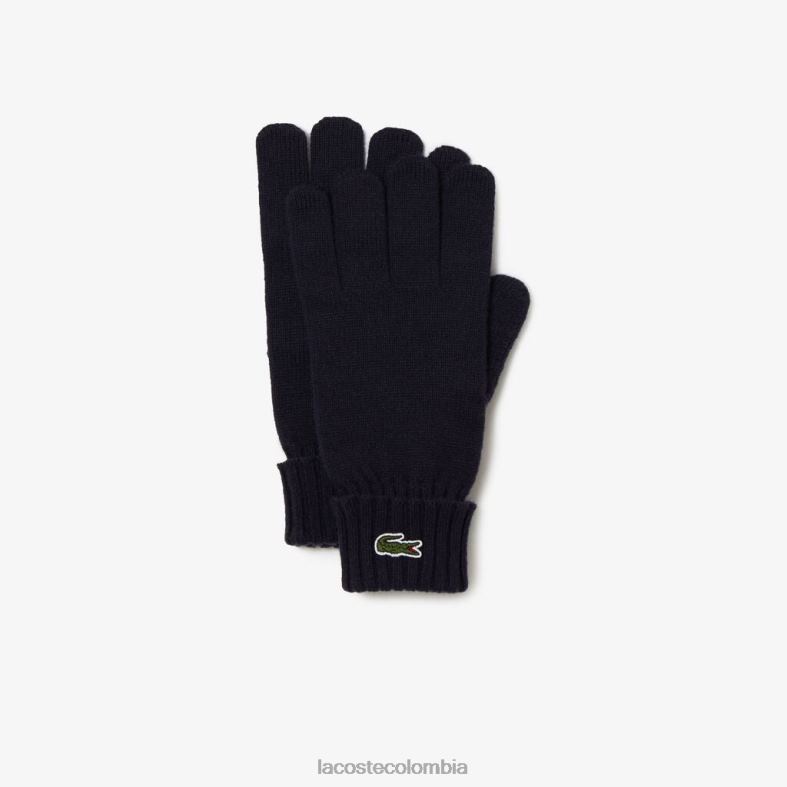 guantes de punto de lana Azul marino Lacoste accesorios unisexo 80XZX2335