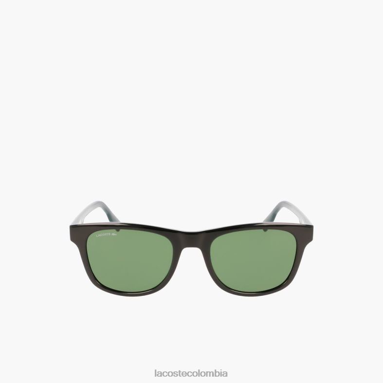 gafas de sol rectangulares con bloques de color negro mate Lacoste accesorios unisexo 80XZX2308