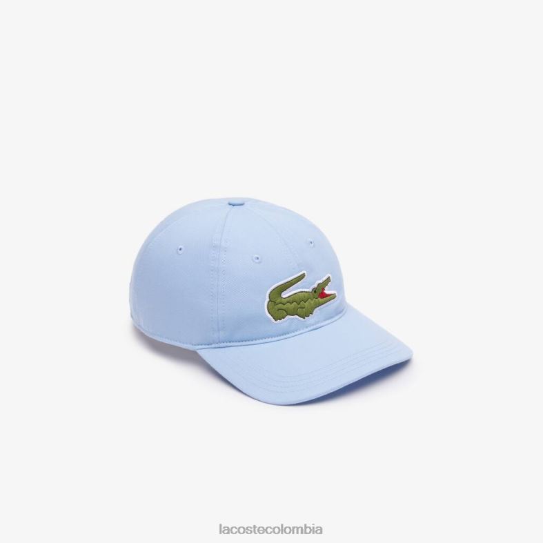 gorra ajustable de sarga de algodón orgánico azul Lacoste accesorios unisexo 80XZX2266