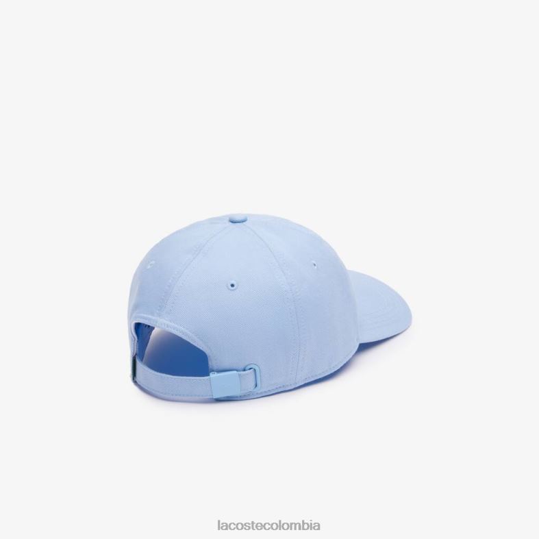 gorra ajustable de sarga de algodón orgánico azul Lacoste accesorios unisexo 80XZX2266