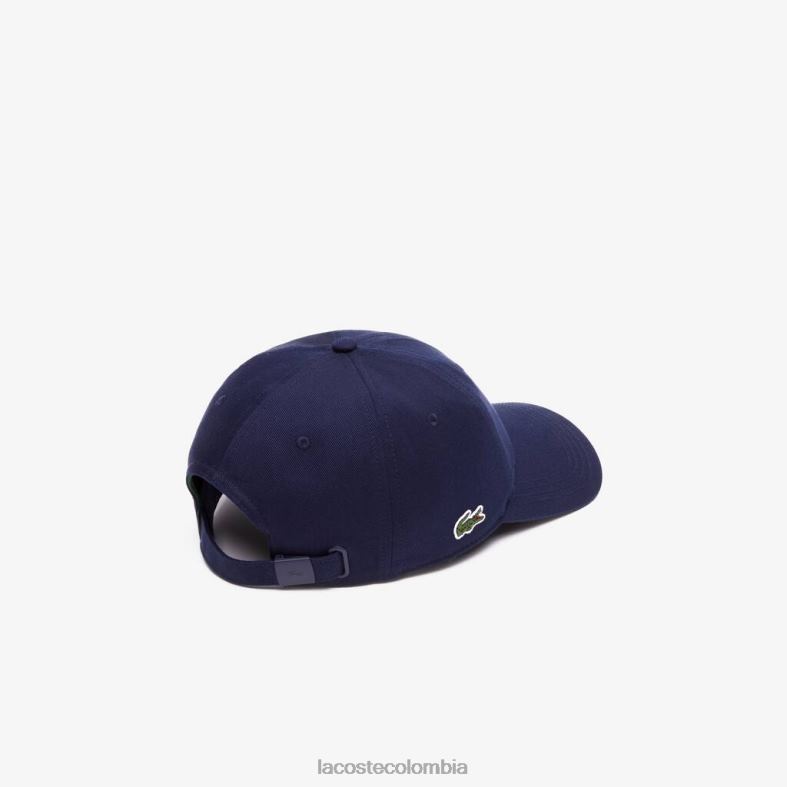 gorra de sarga de algodón orgánico Azul marino Lacoste accesorios unisexo 80XZX2182