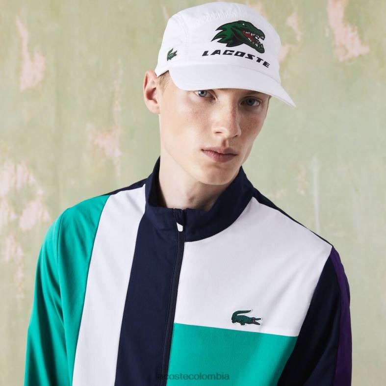 gorra de tenis de cocodrilo exclusiva deportiva blanco Lacoste accesorios unisexo 80XZX2237
