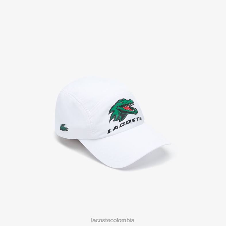 gorra de tenis de cocodrilo exclusiva deportiva blanco Lacoste accesorios unisexo 80XZX2237