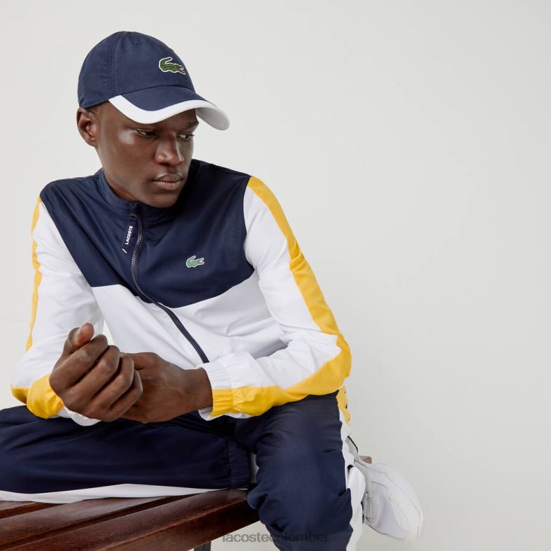 gorra deportiva liviana con borde en contraste azul marino/blanco Lacoste accesorios unisexo 80XZX1932