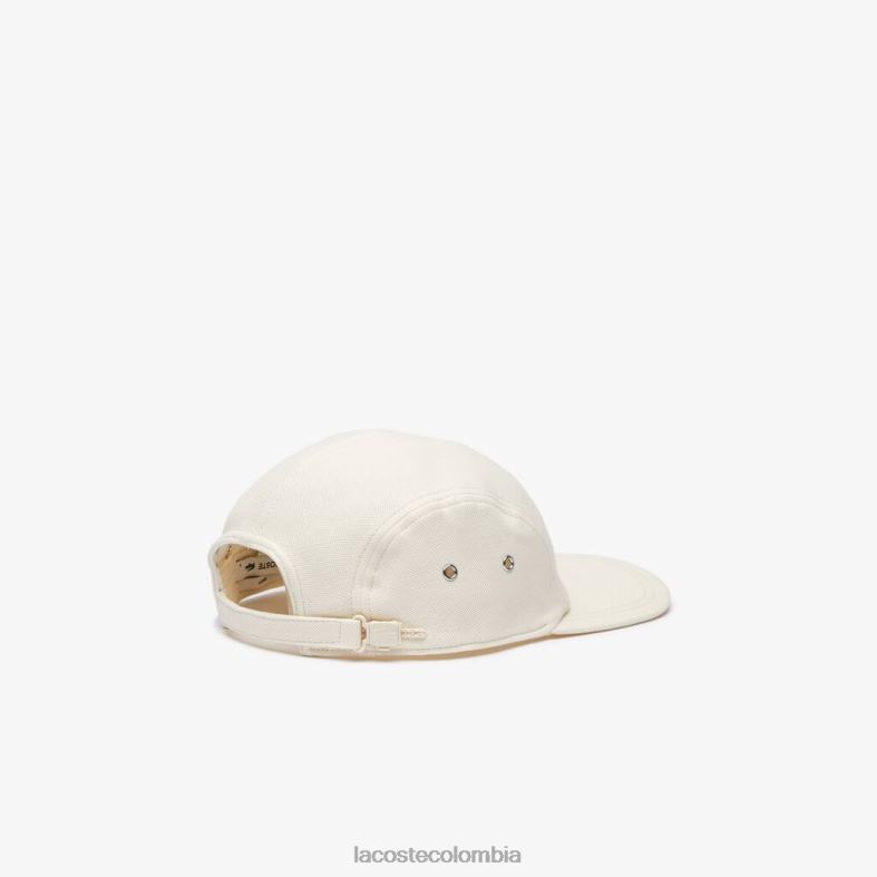gorra girolle de algodón orgánico blanco Lacoste accesorios unisexo 80XZX2153
