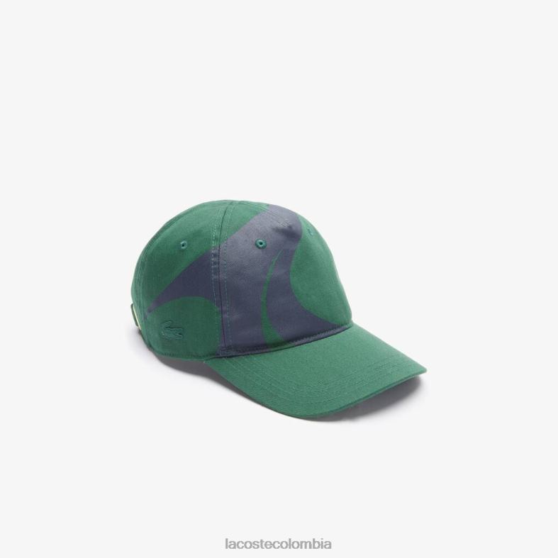gorra sport x theo curin de algodón orgánico verde/azul marino Lacoste accesorios unisexo 80XZX2327