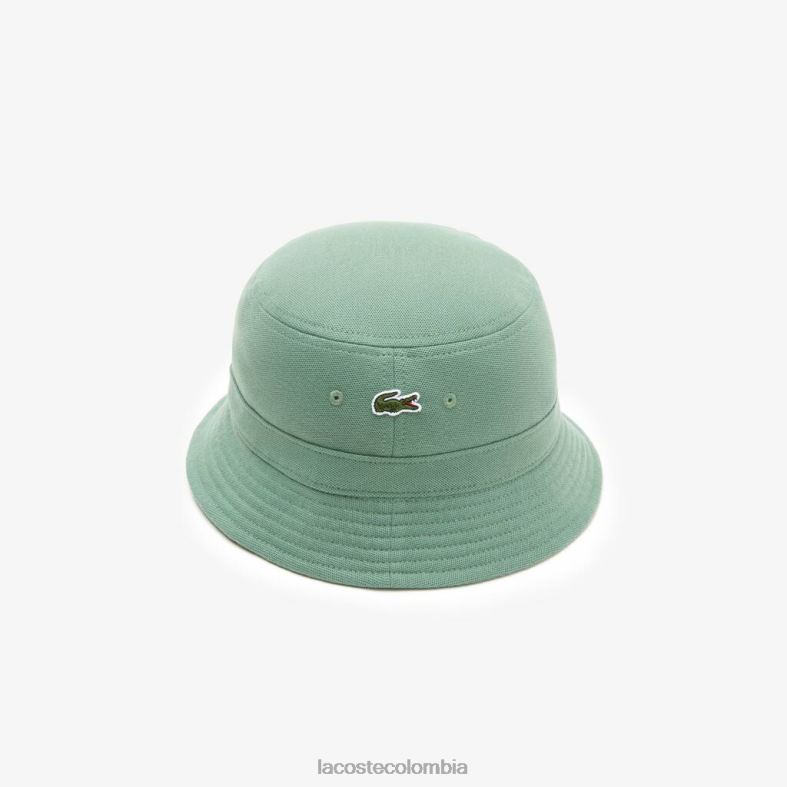 sombrero de pescador de algodón orgánico verde caqui Lacoste accesorios unisexo 80XZX2176