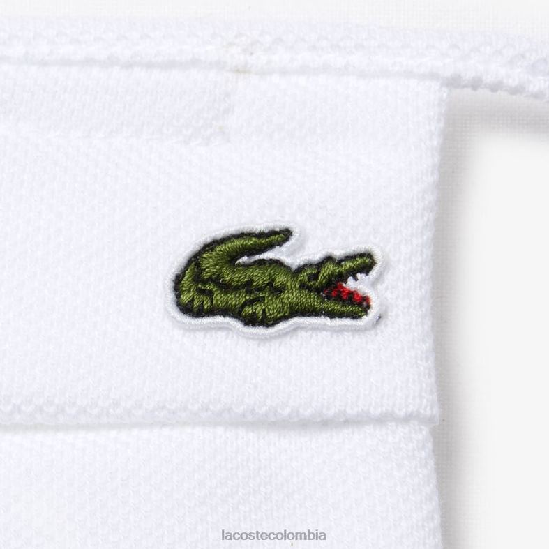 l.12.12 mascarilla de protección facial de piqué de algodón blanco Lacoste accesorios unisexo 80XZX2322