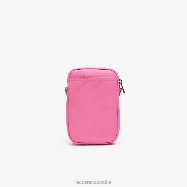 soporte para teléfono inteligente con marca en contraste corrida de rosas silvestres Lacoste accesorios unisexo 80XZX1977