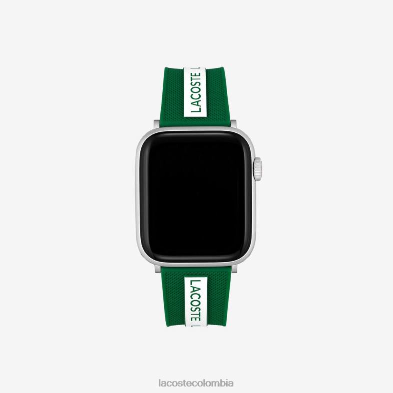 correa de silicona verde para apple watch negro Lacoste accesorios unisexo 80XZX2313