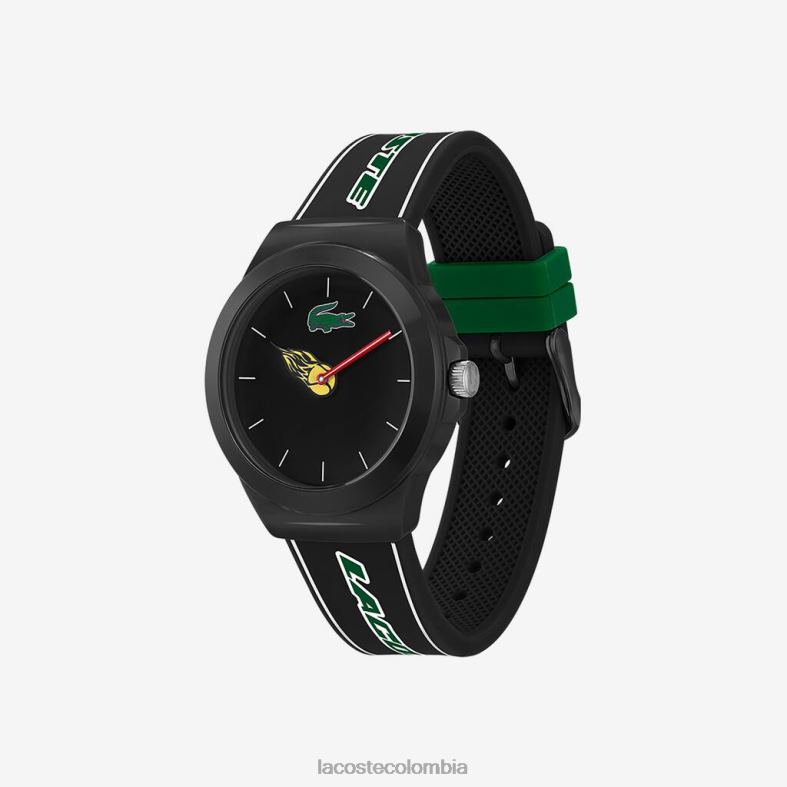 reloj neocroc con correa de silicona negra negro Lacoste accesorios unisexo 80XZX2350