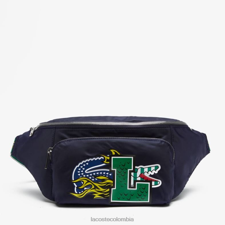 bolso con insignia y efecto cómico marina 166 jardin Lacoste bolsos y marroquinería unisexo 80XZX2028
