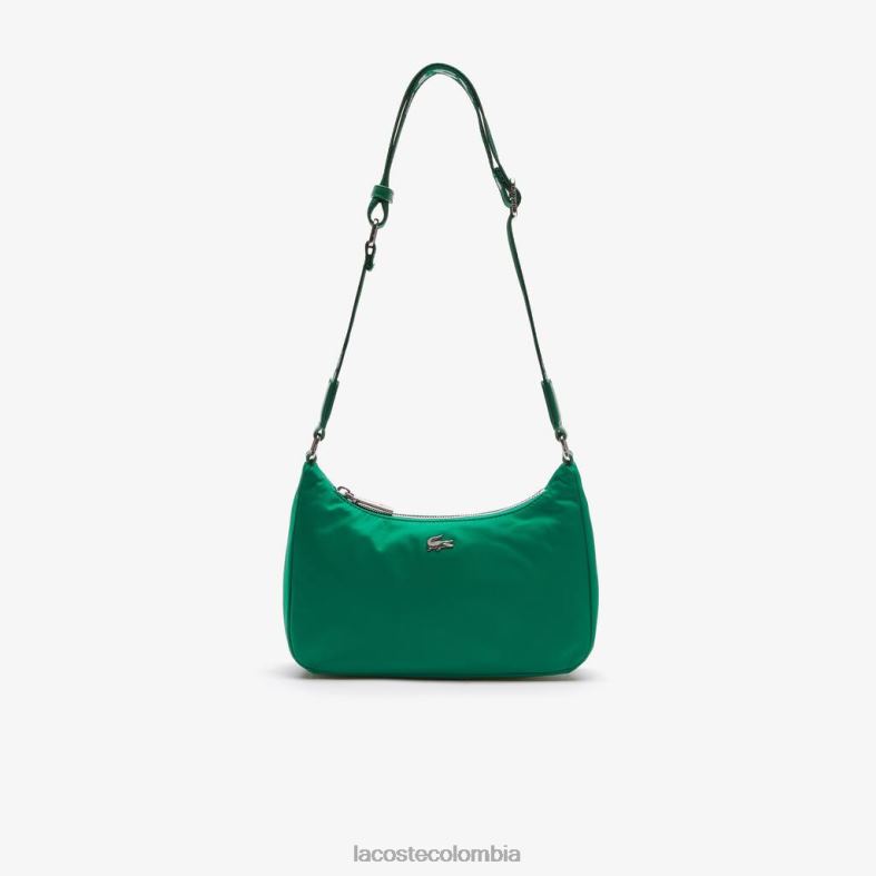 bolso de hombro de nailon con correa de metal con marca de cocodrilo festival blanco Lacoste bolsos y marroquinería unisexo 80XZX2019