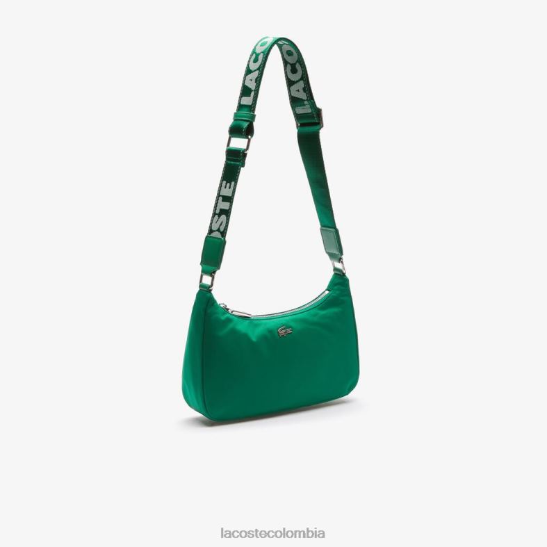 bolso de hombro de nailon con correa de metal con marca de cocodrilo festival blanco Lacoste bolsos y marroquinería unisexo 80XZX2019