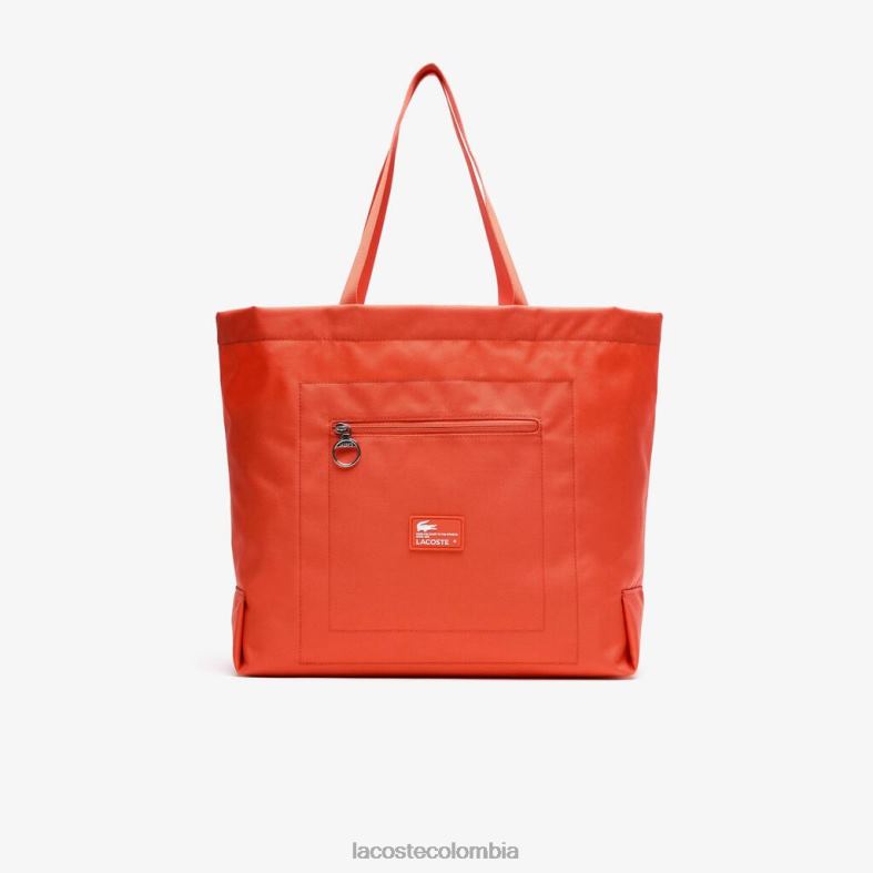 bolso tote extragrande con marca en contraste pastico Lacoste bolsos y marroquinería unisexo 80XZX1948