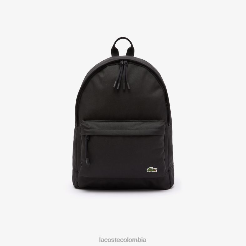 mochila con compartimento para computadora negro Lacoste bolsos y marroquinería unisexo 80XZX1938