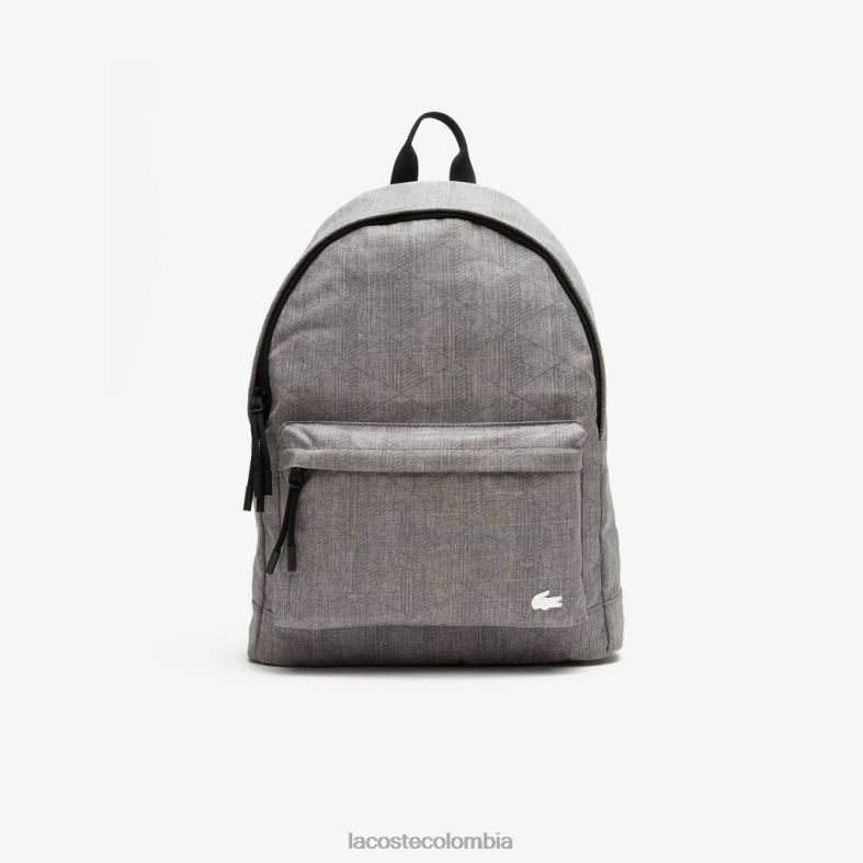 mochila con monograma reflectante monograma gris chino Lacoste bolsos y marroquinería unisexo 80XZX2073