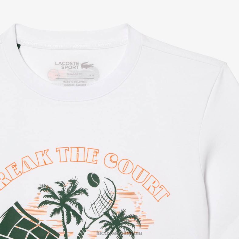 camiseta sport miami open edition blanco Lacoste ropa unisexo 80XZX213