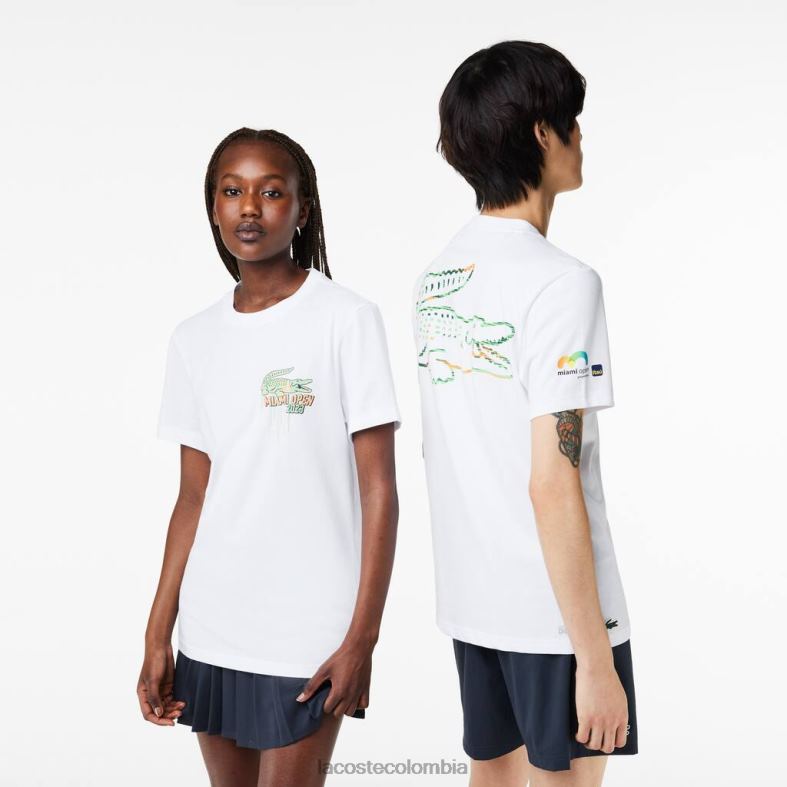 camiseta sport miami open edition blanco Lacoste ropa unisexo 80XZX215