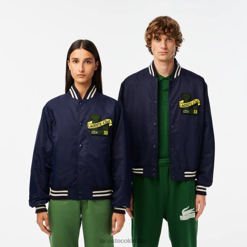 chaqueta de peluche Azul marino Lacoste ropa unisexo 80XZX383