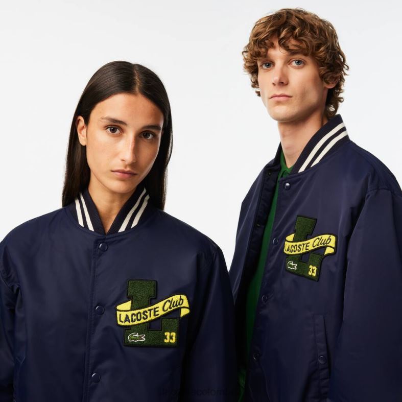 chaqueta de peluche Azul marino Lacoste ropa unisexo 80XZX383
