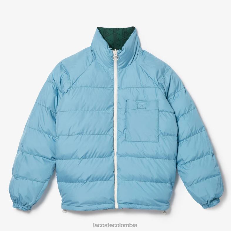 chaqueta reversible repelente al agua verde Lacoste ropa unisexo 80XZX1226